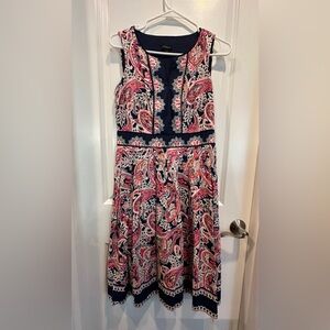 Beautiful Talbots Paisley Cotton Dress